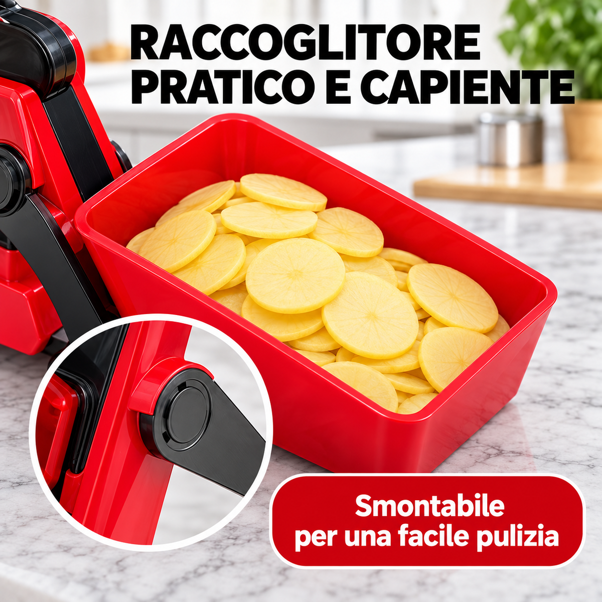 Affettaverdure Samurai Press & Vai – 9 Spessori, 2 Julienne, Lame Inox