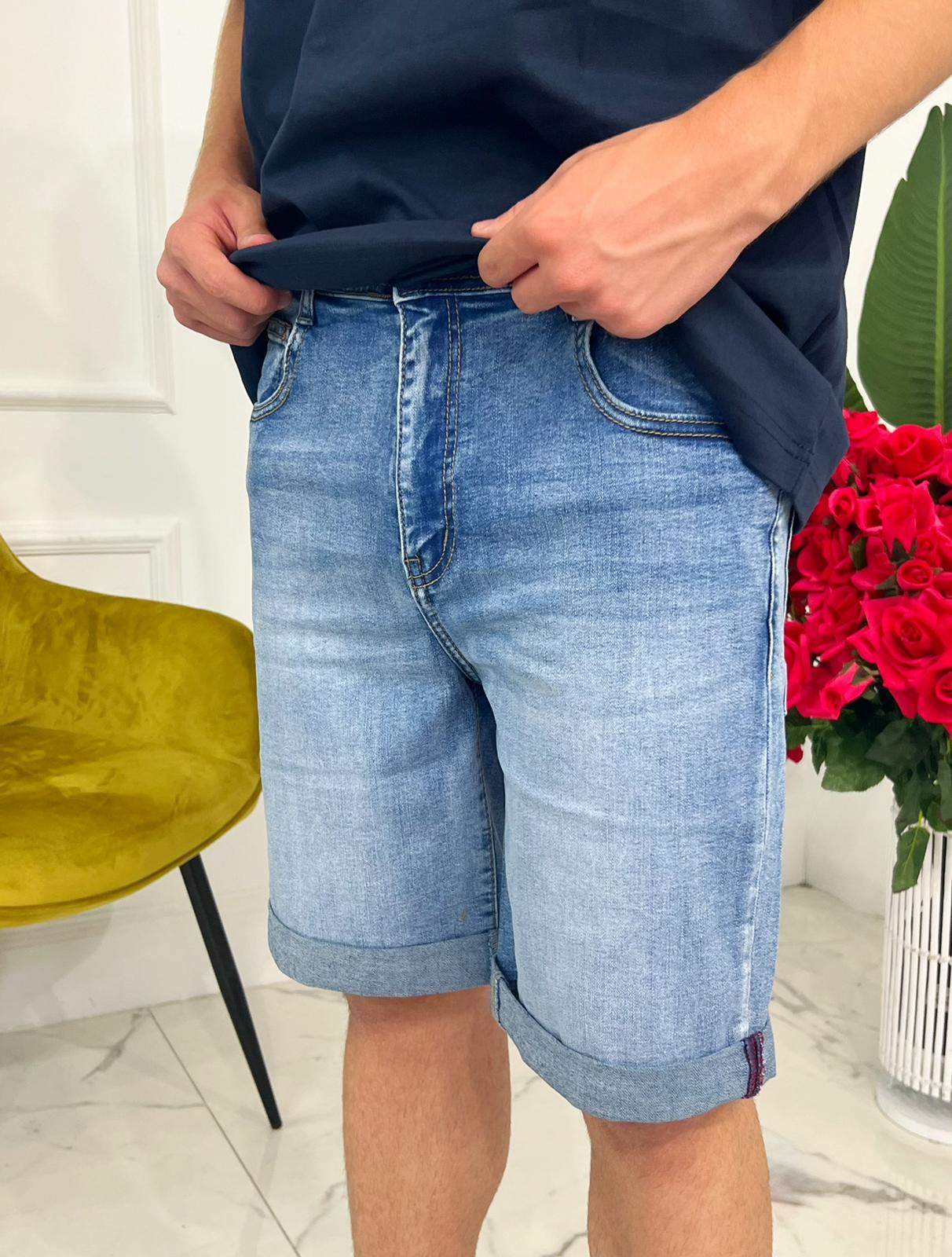 Bermuda in Denim scuro