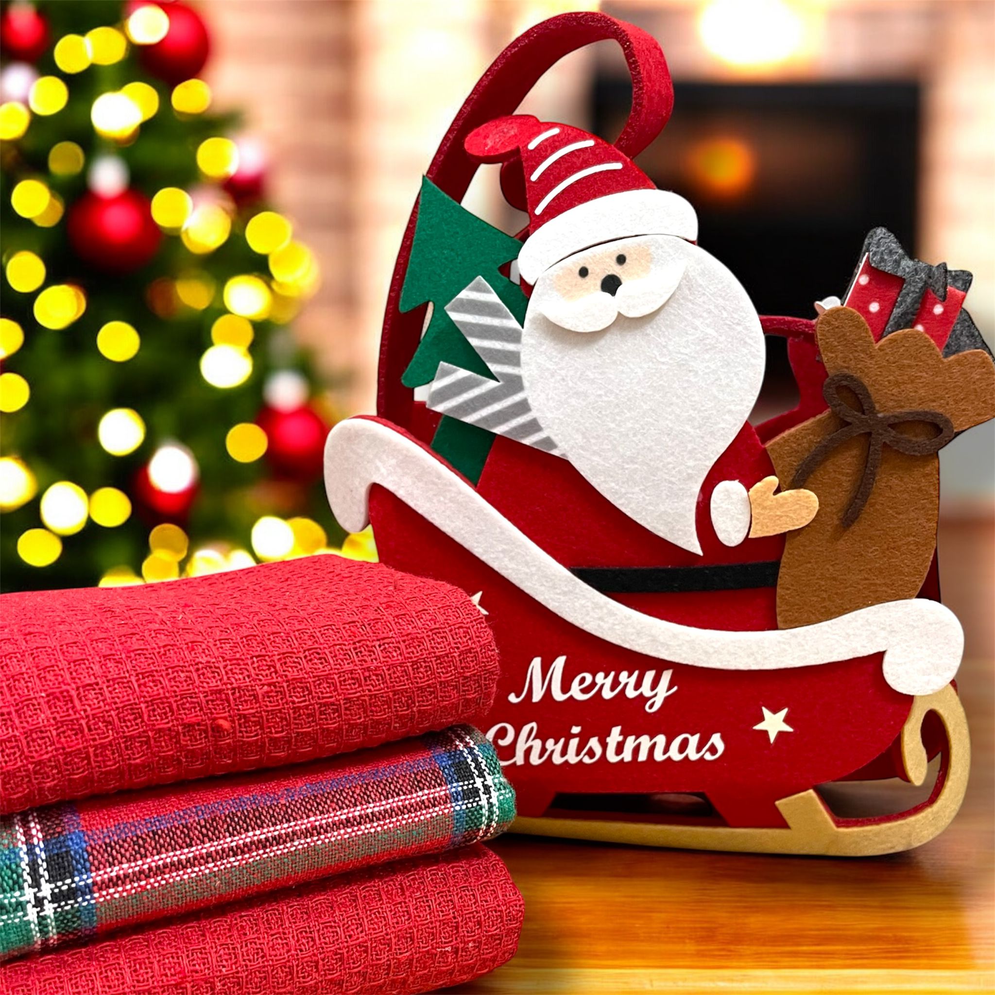 Borsetta Natale+strofinacci