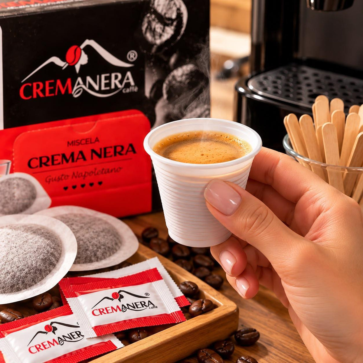 Caffè Cuore Nero 50 Cialde + kit