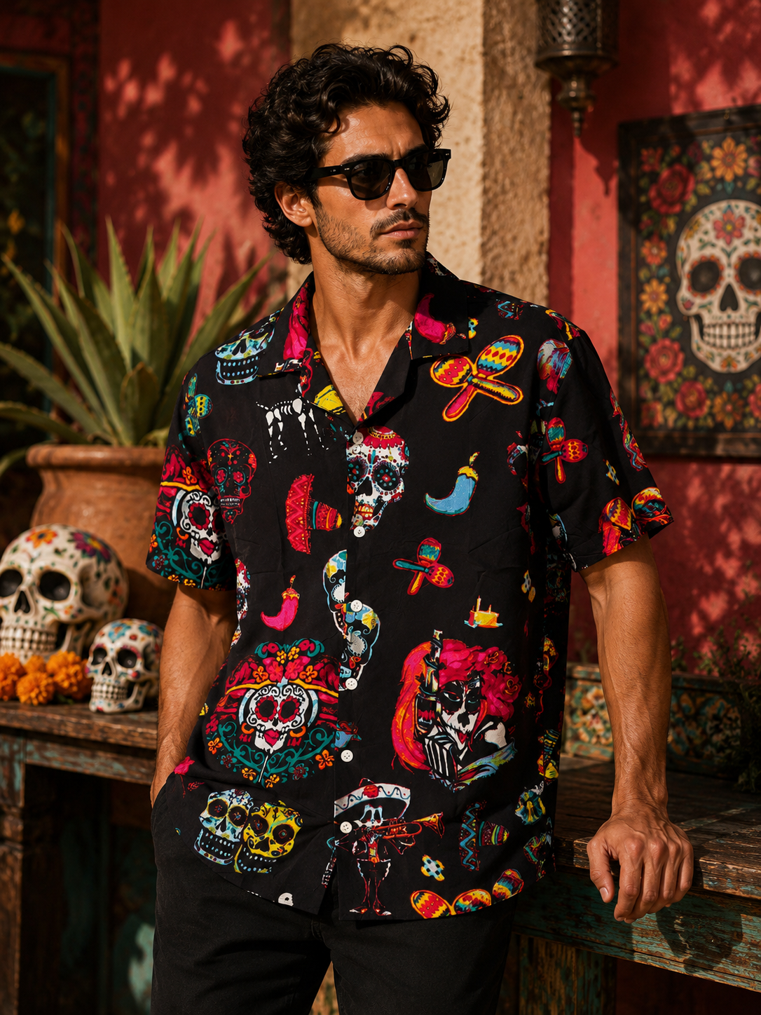 Camicia con fantasia
