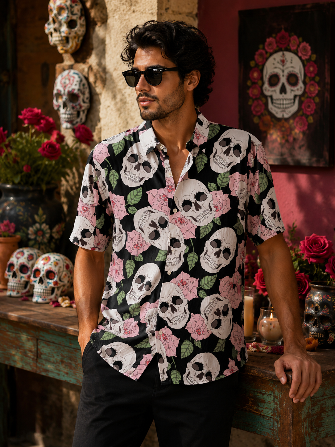 Camicia con fantasia