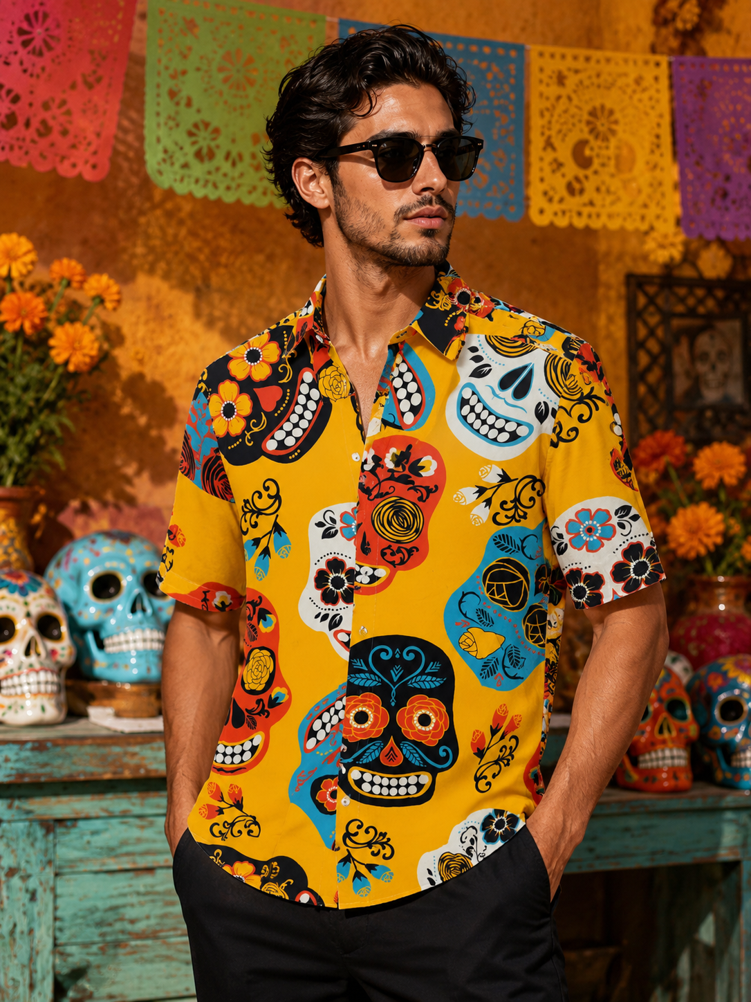 Camicia con fantasia