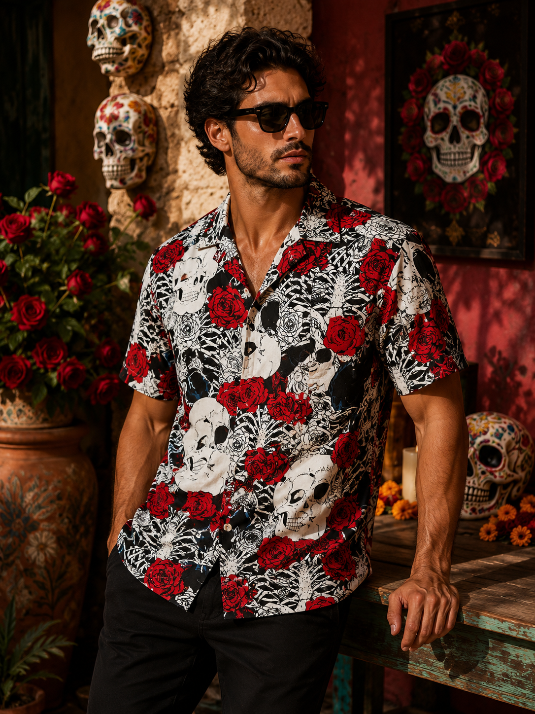 Camicia con fantasia