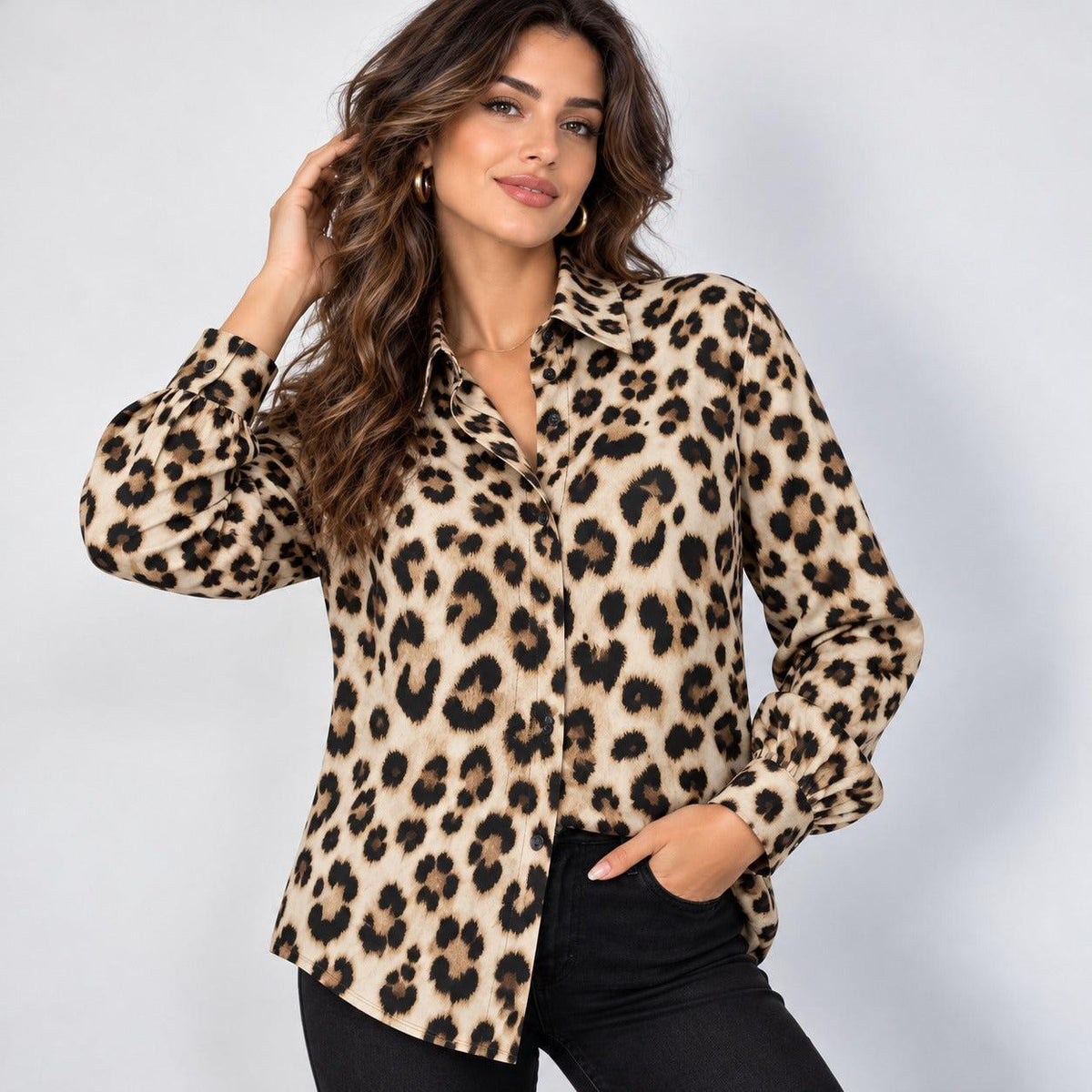 Camicia seta maculata