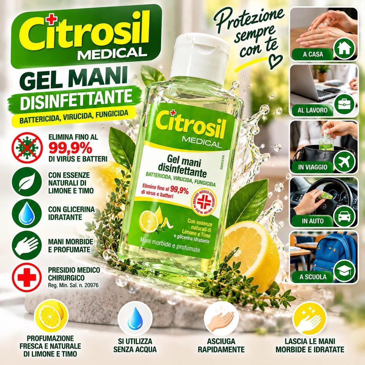 Citrosil - Detergente igienizzante per mani