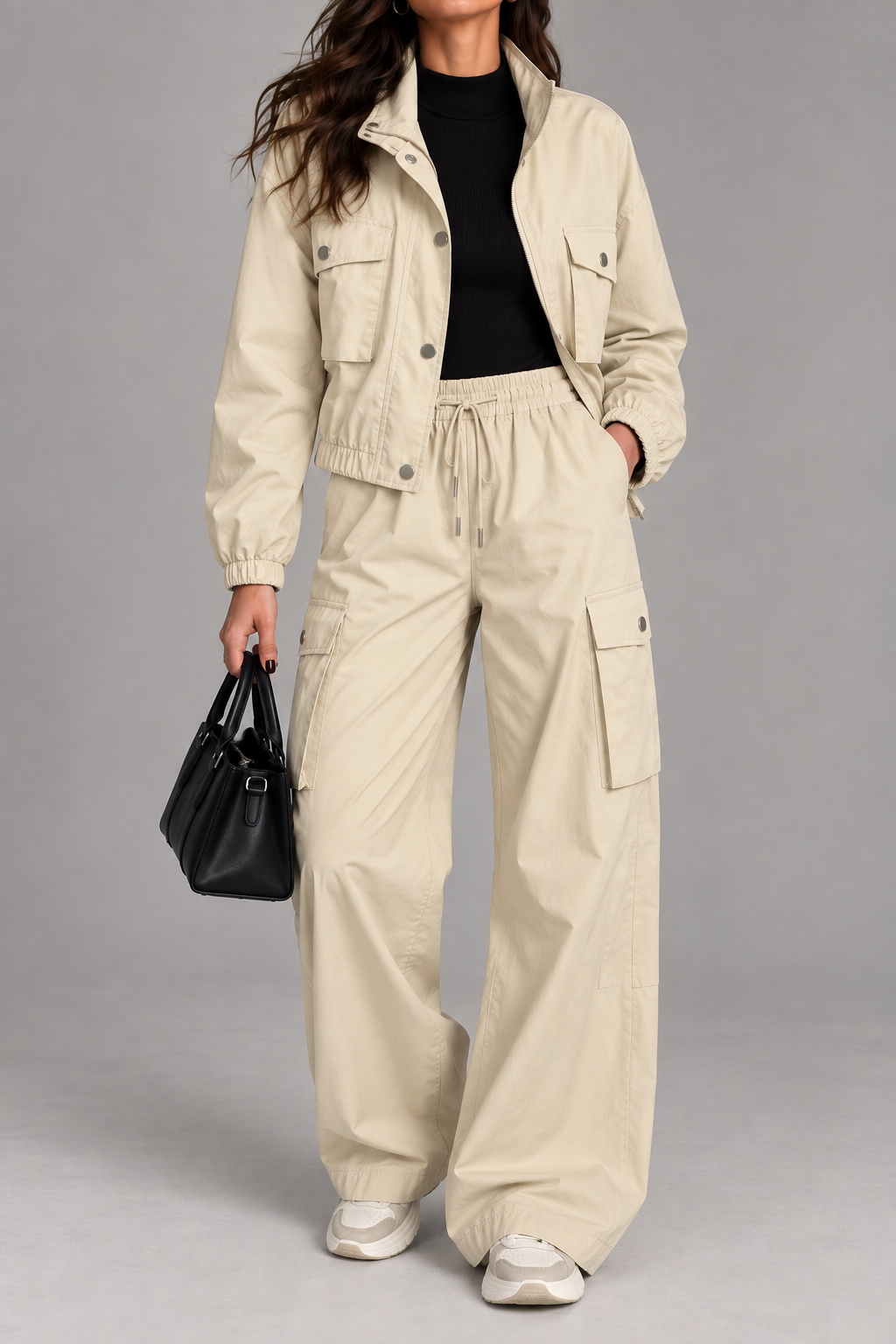 Completo Cargo con Giacca Corta e Pantalone