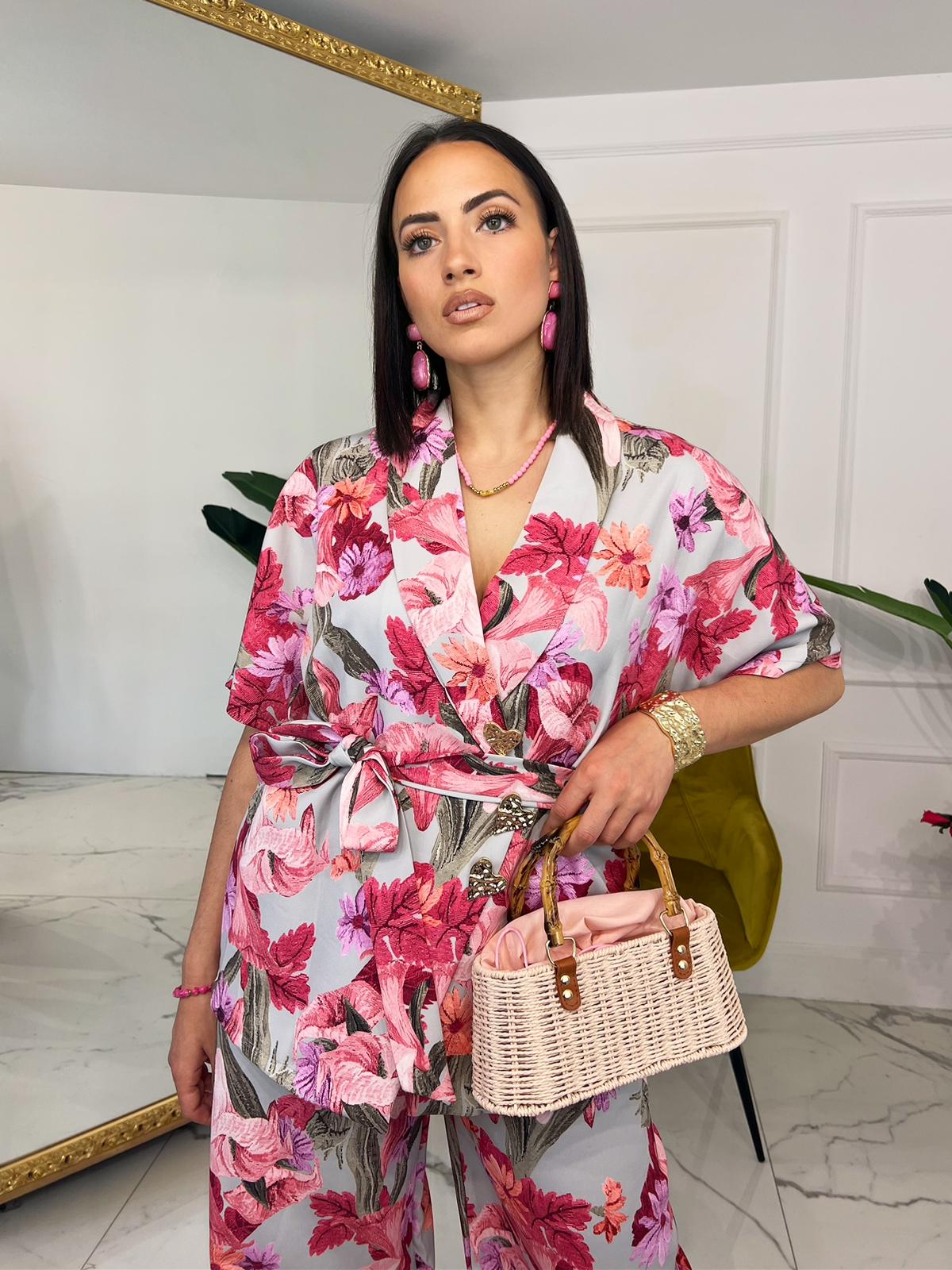 Coordinato Fiore Emma Rosa