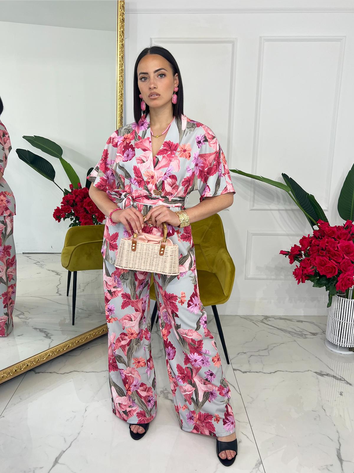 Coordinato Fiore Emma Rosa