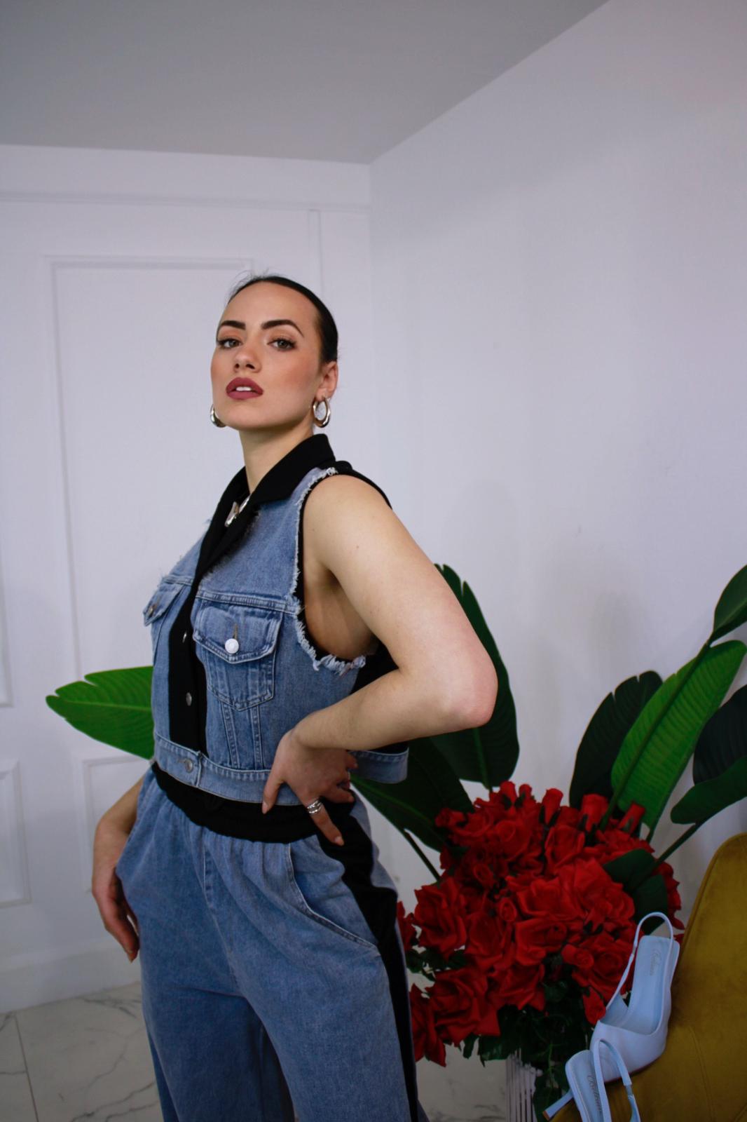 Coordinato Jeans Nero