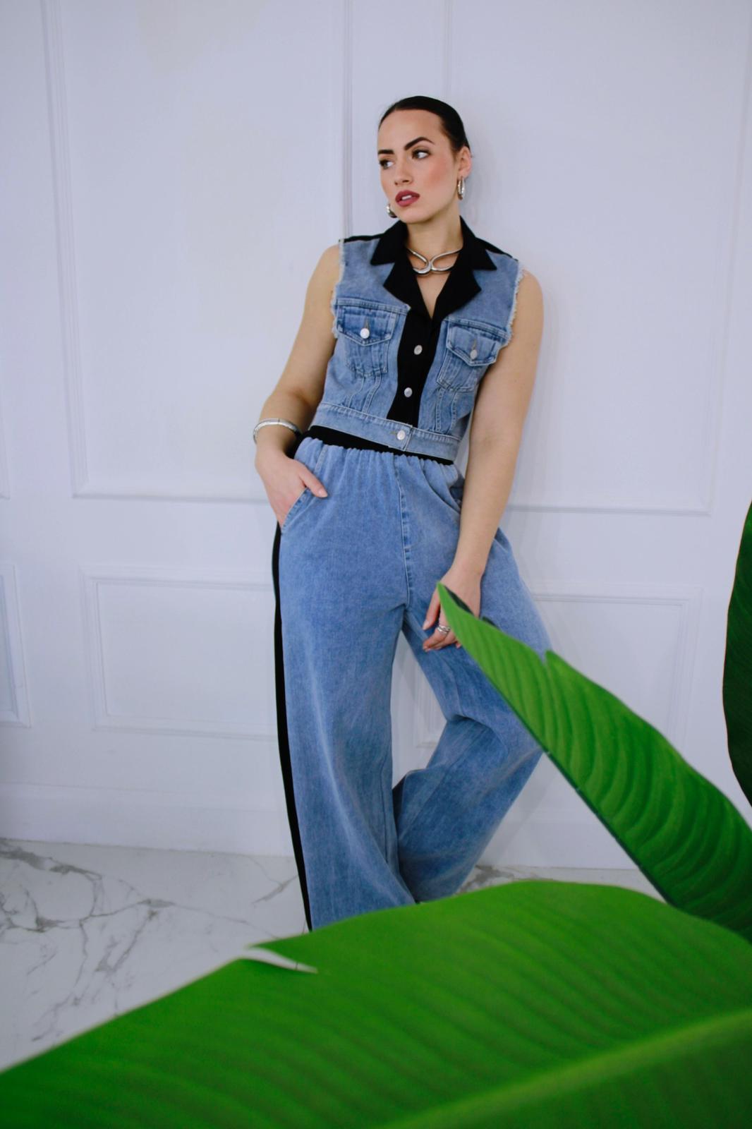 Coordinato Jeans Nero