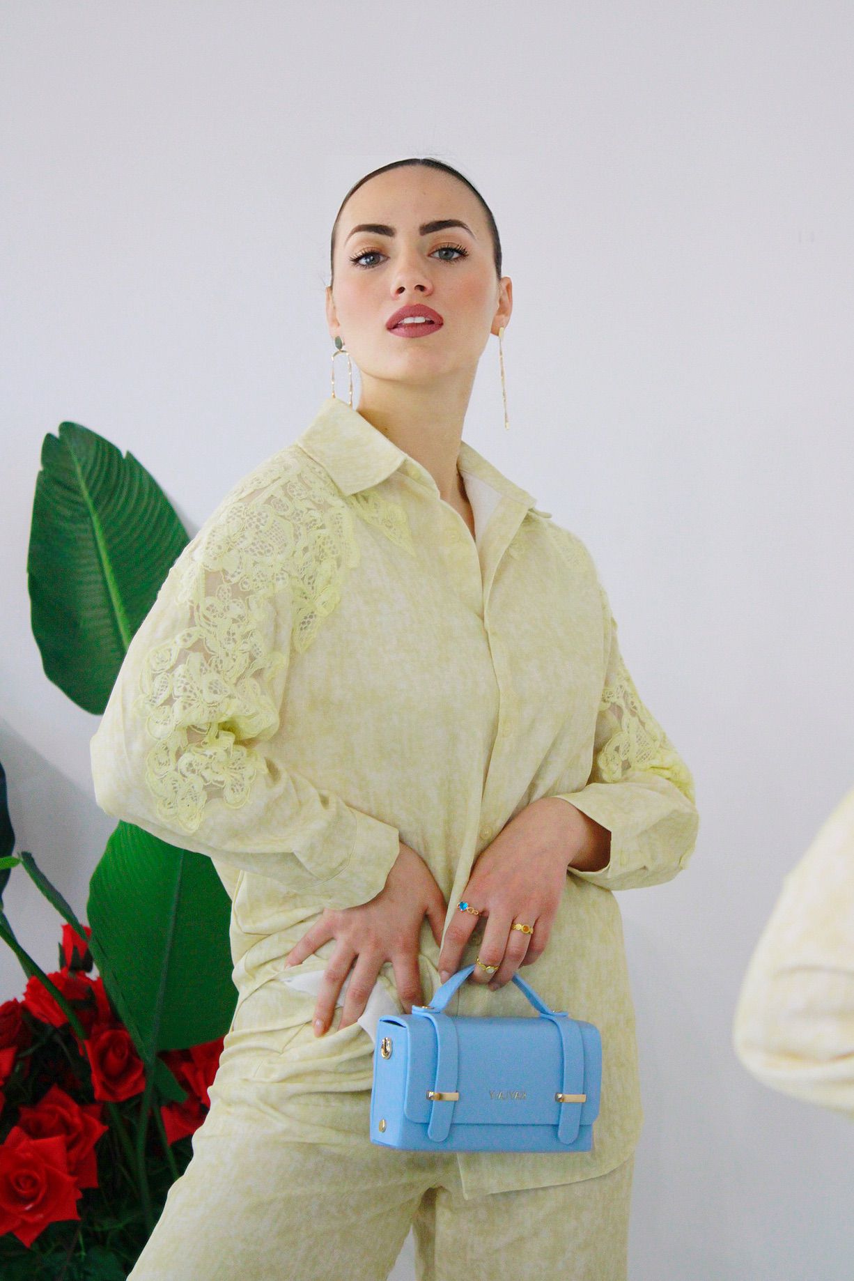 Coordinato Macramè Giallo