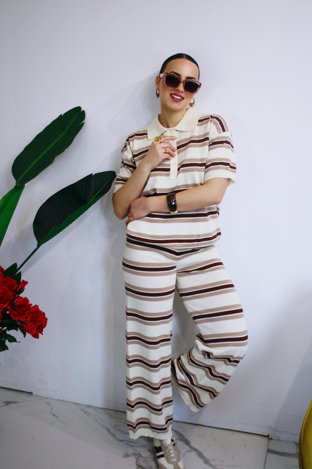 Coordinato Strips Beige