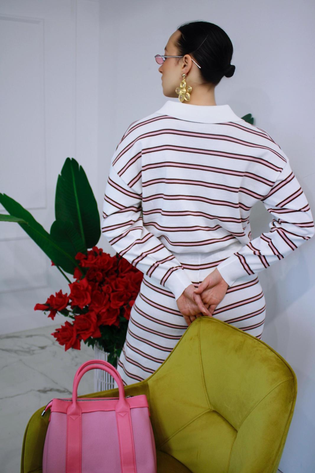 Coordinato Strips Bianco