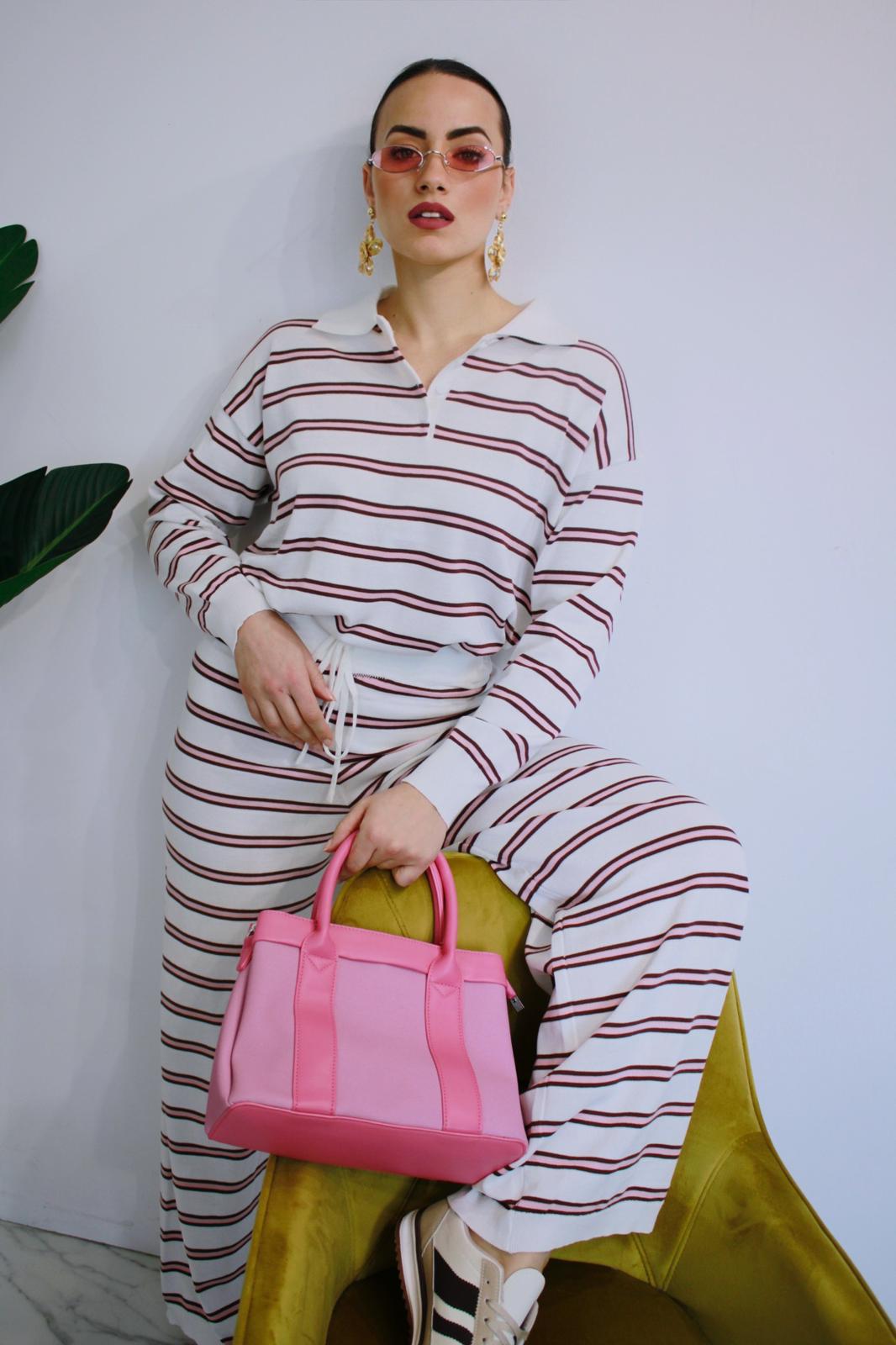 Coordinato Strips Bianco