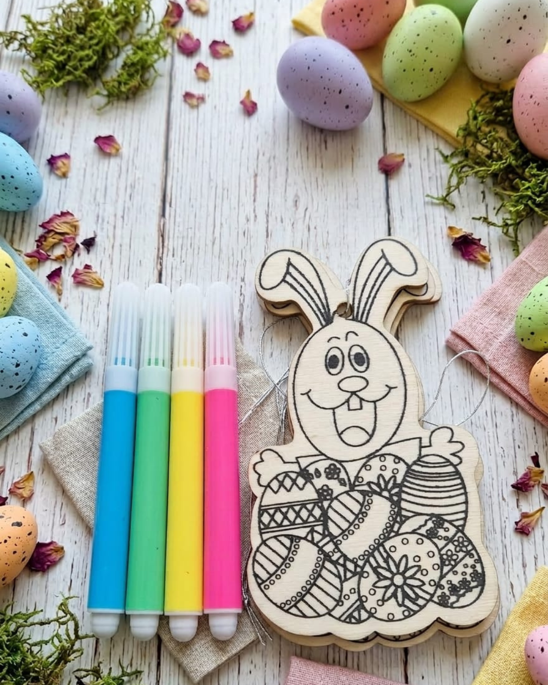 Decupage Legno Coniglio