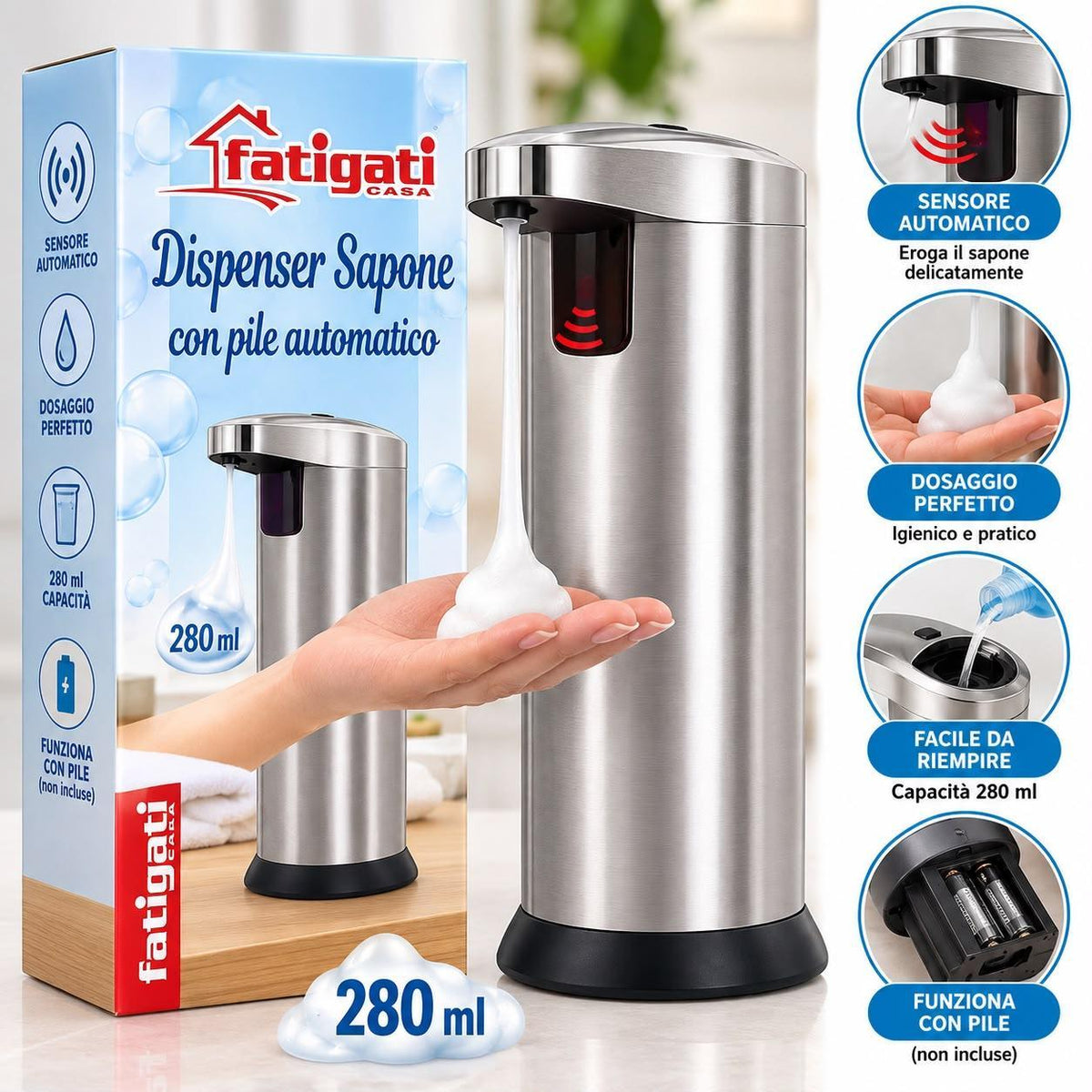 Dispense con pile automatico