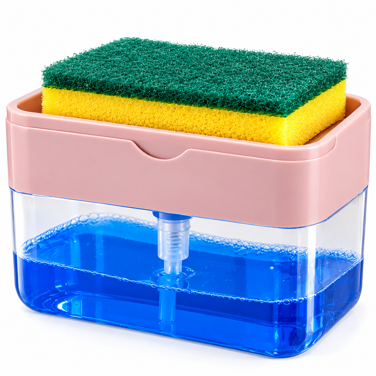 Dispenser sapone con spugnetta