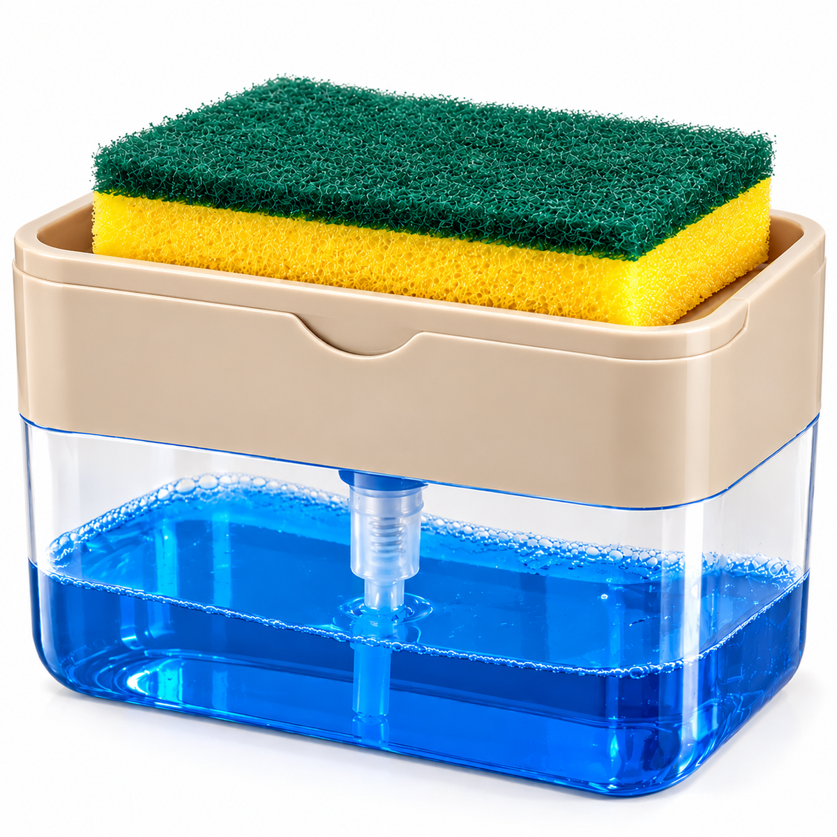 Dispenser sapone con spugnetta