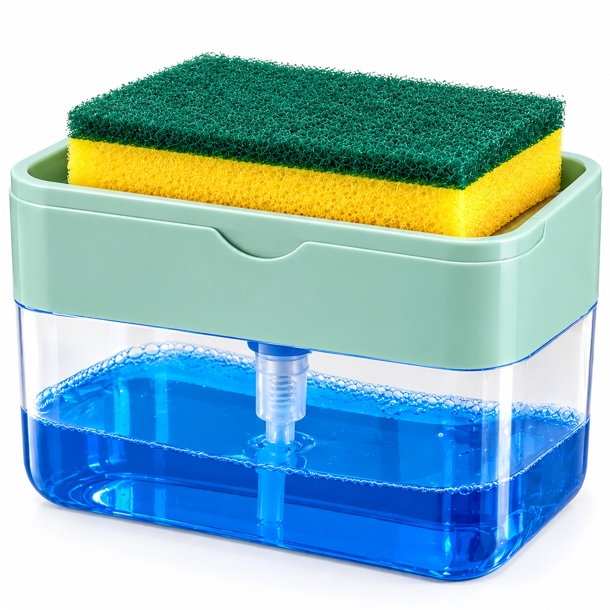 Dispenser sapone con spugnetta