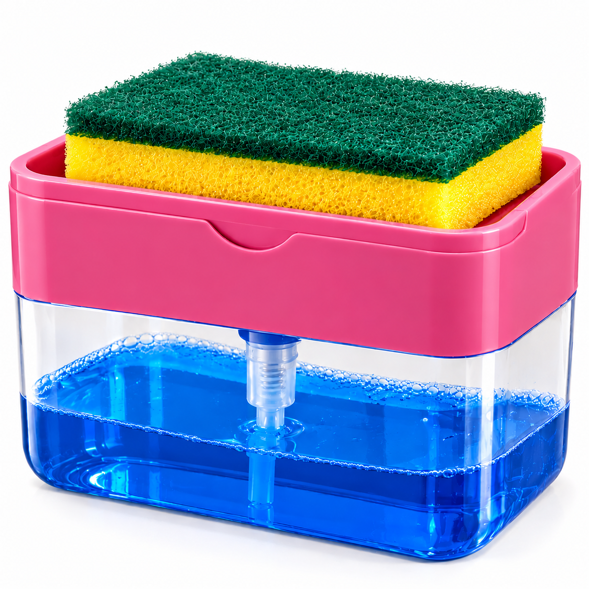 Dispenser sapone con spugnetta