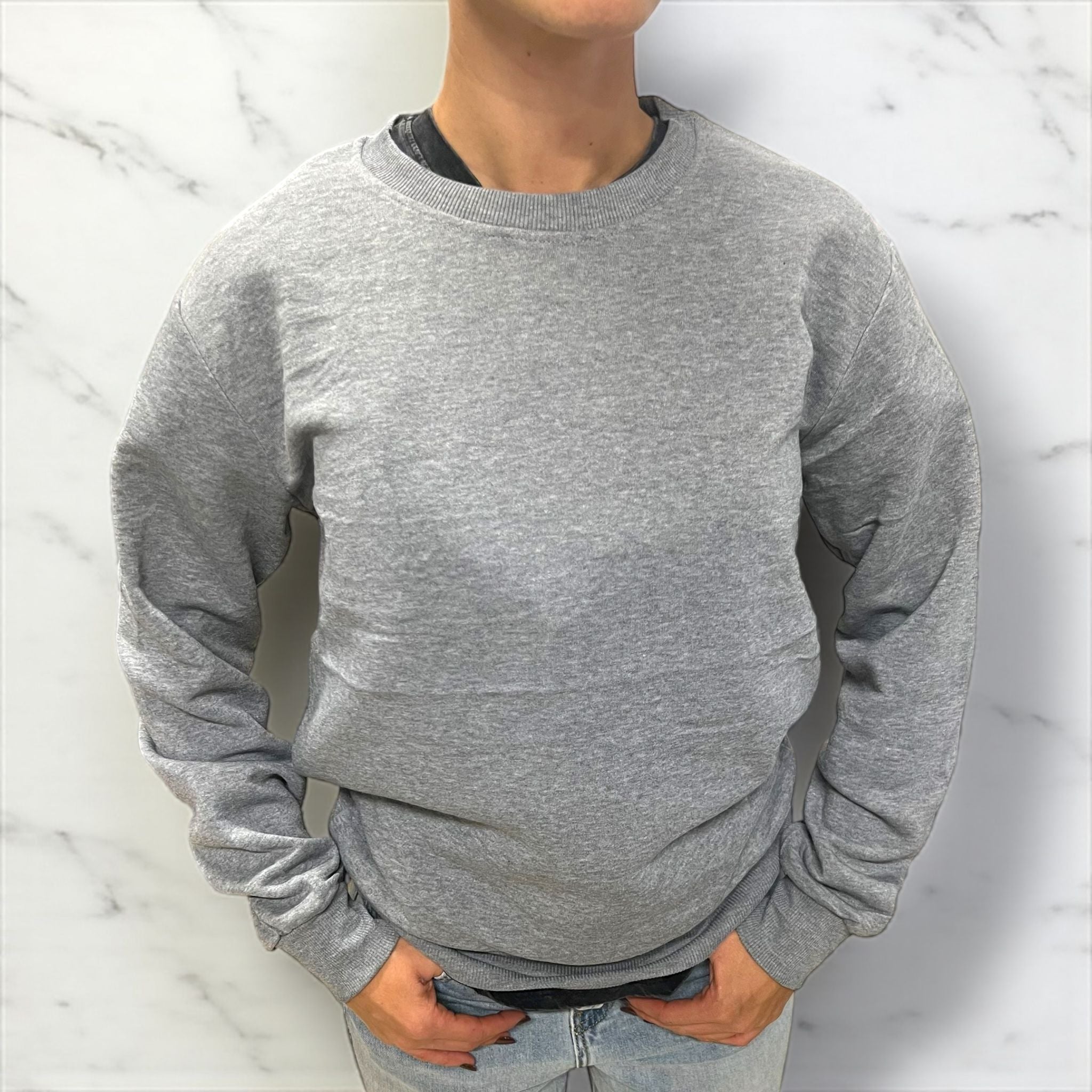 Felpa Girocollo Pile