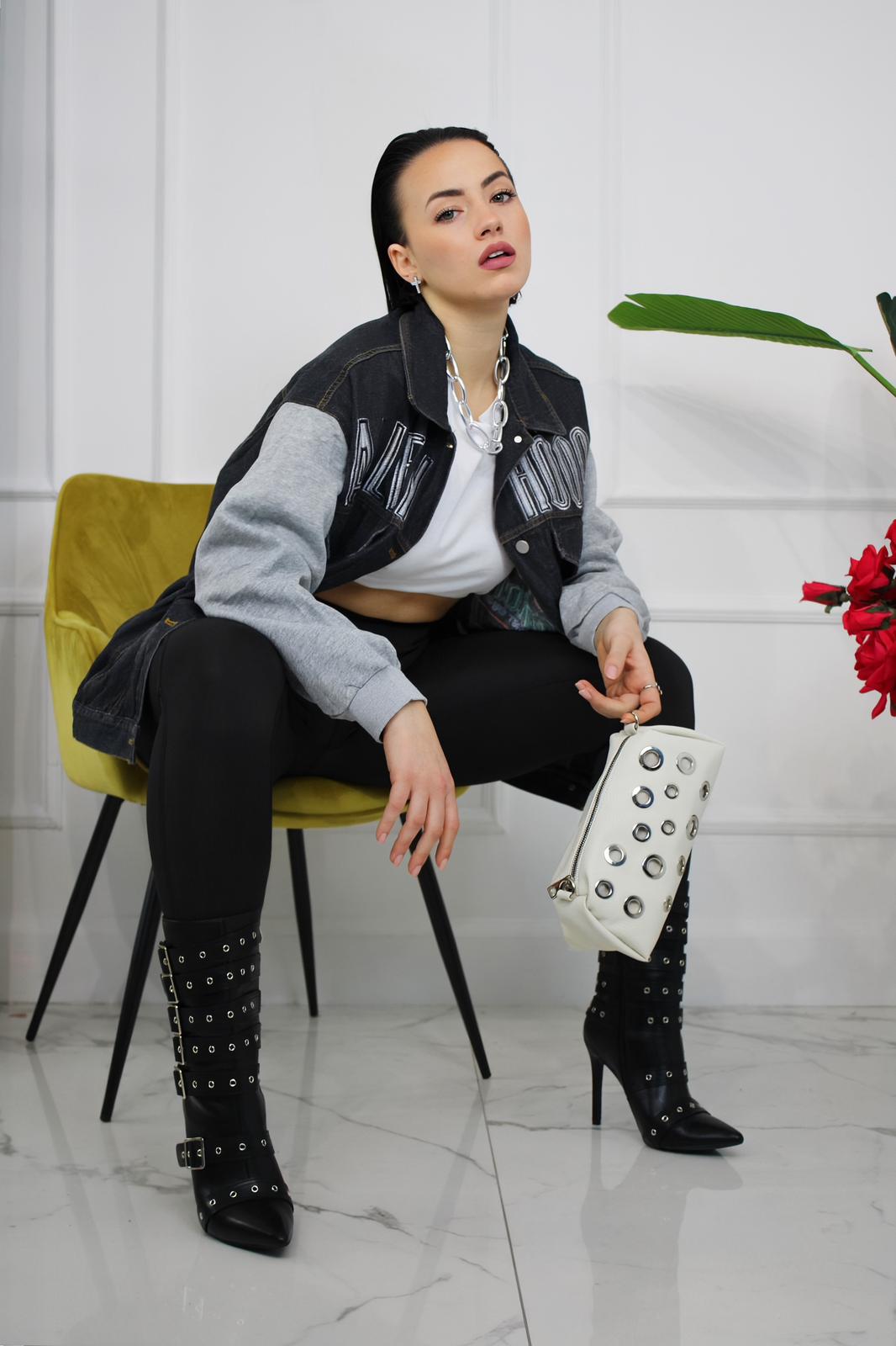 Giacca Denim Nero