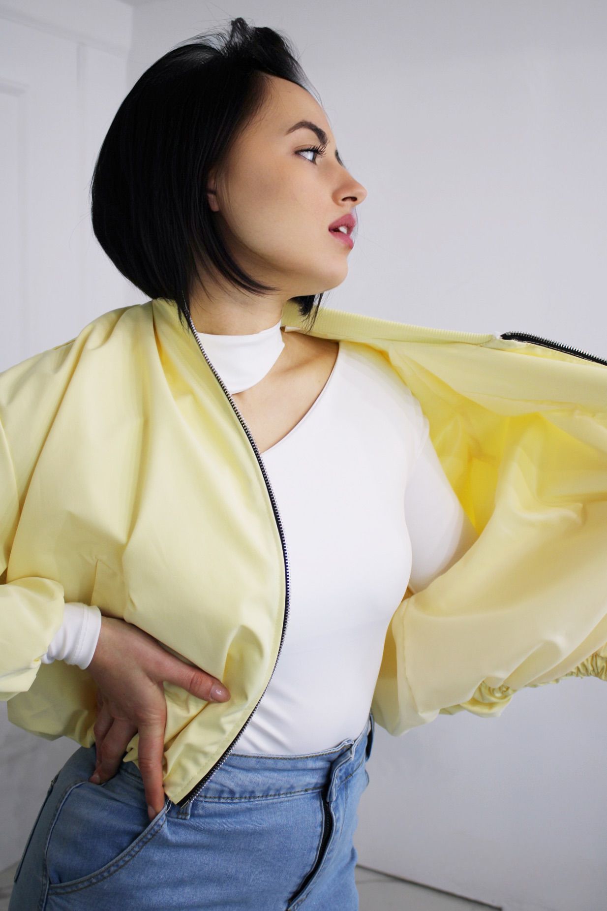 Giubbino Crop Giallo