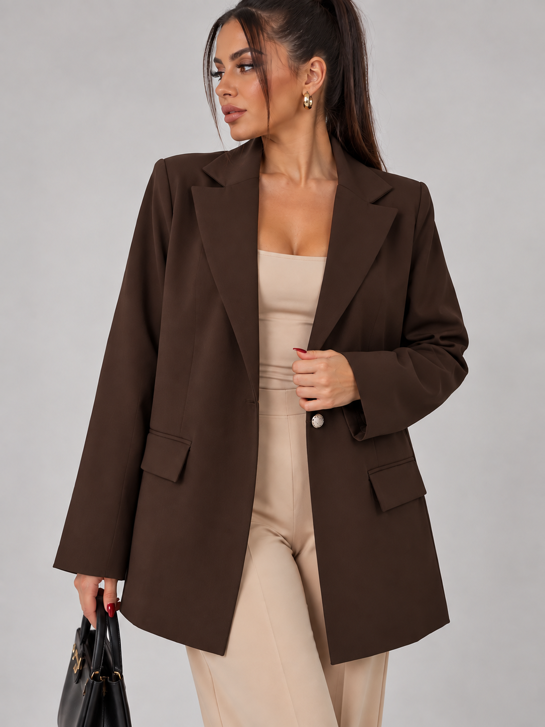 Blazer Donna Monobottone oro