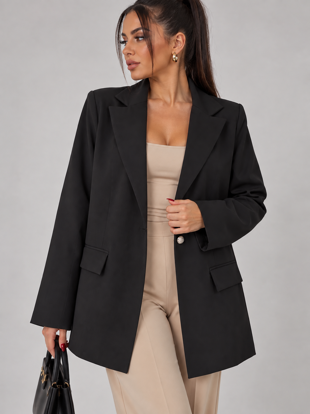 Blazer Donna Monobottone oro