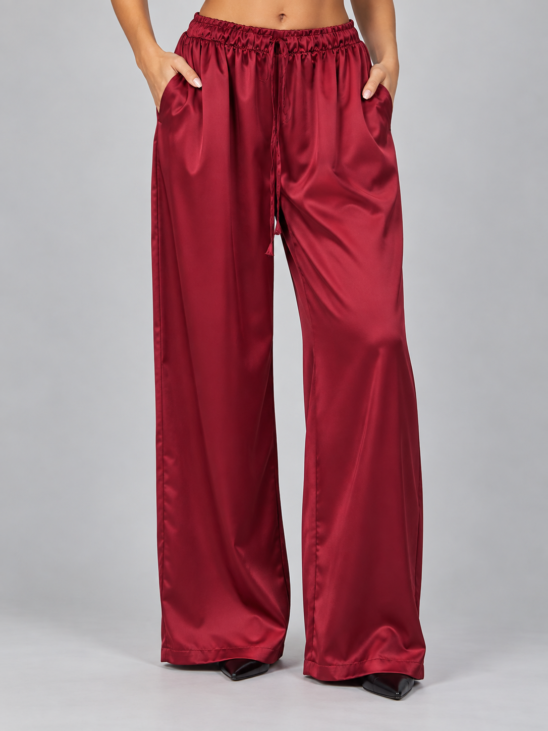 Pantalone palazzo in Raso
