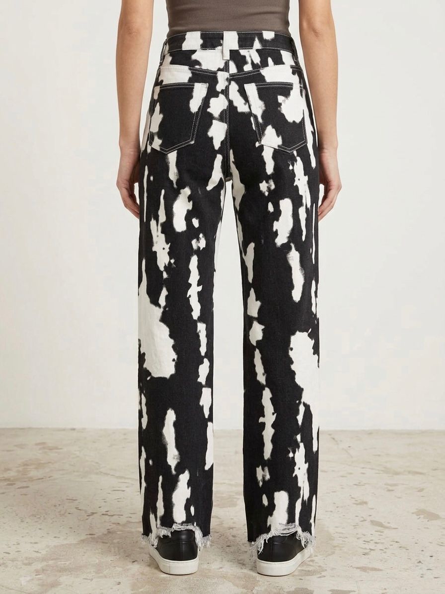 Jeans black and white