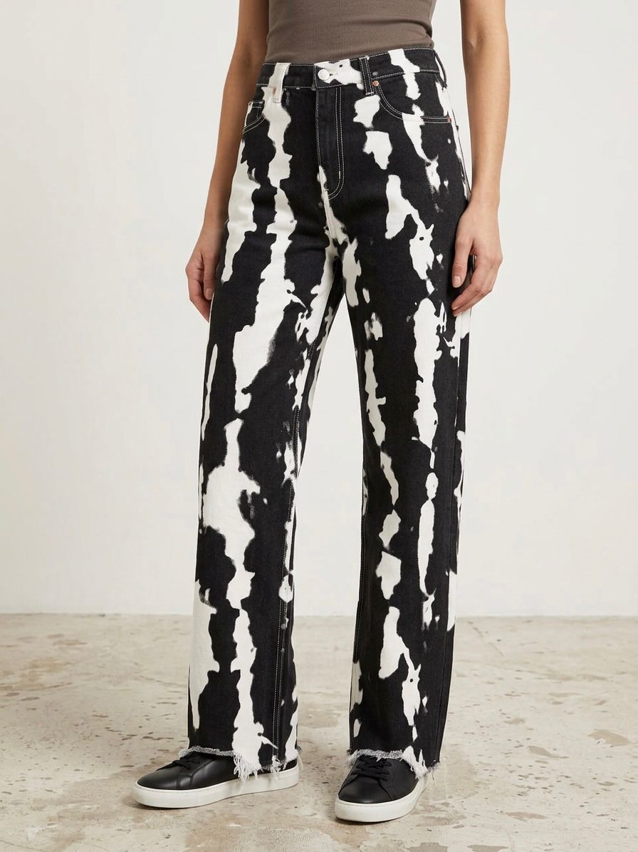 Jeans black and white