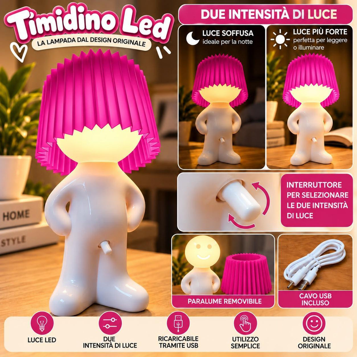 Lampada Timidino