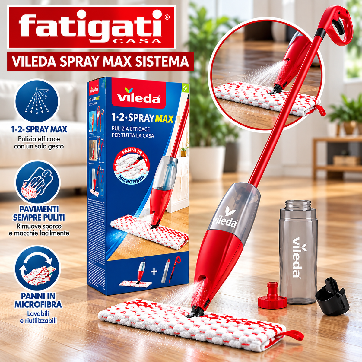 Lavapavimenti con getto d'acqua