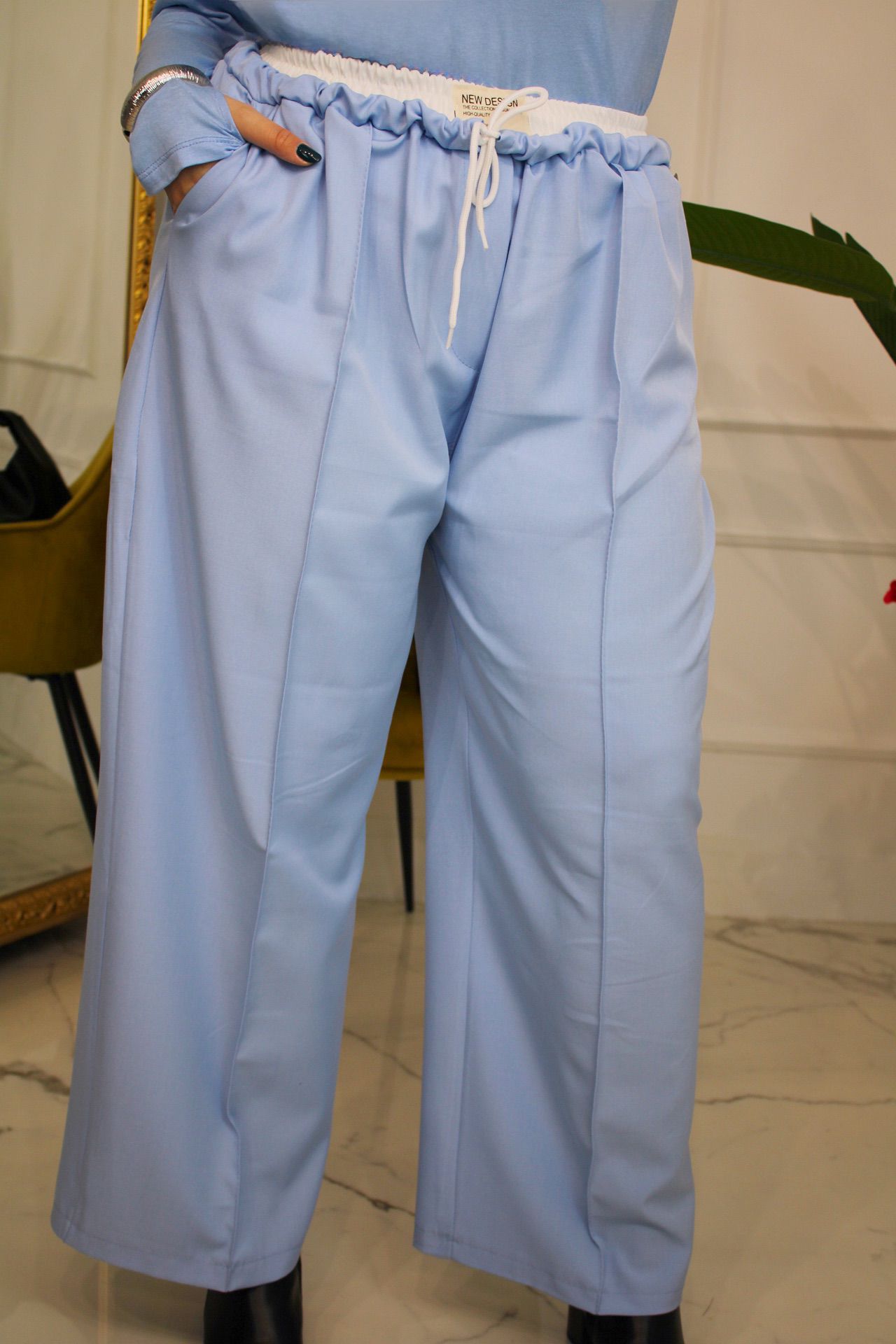 Pantalone Comfy Azzurro