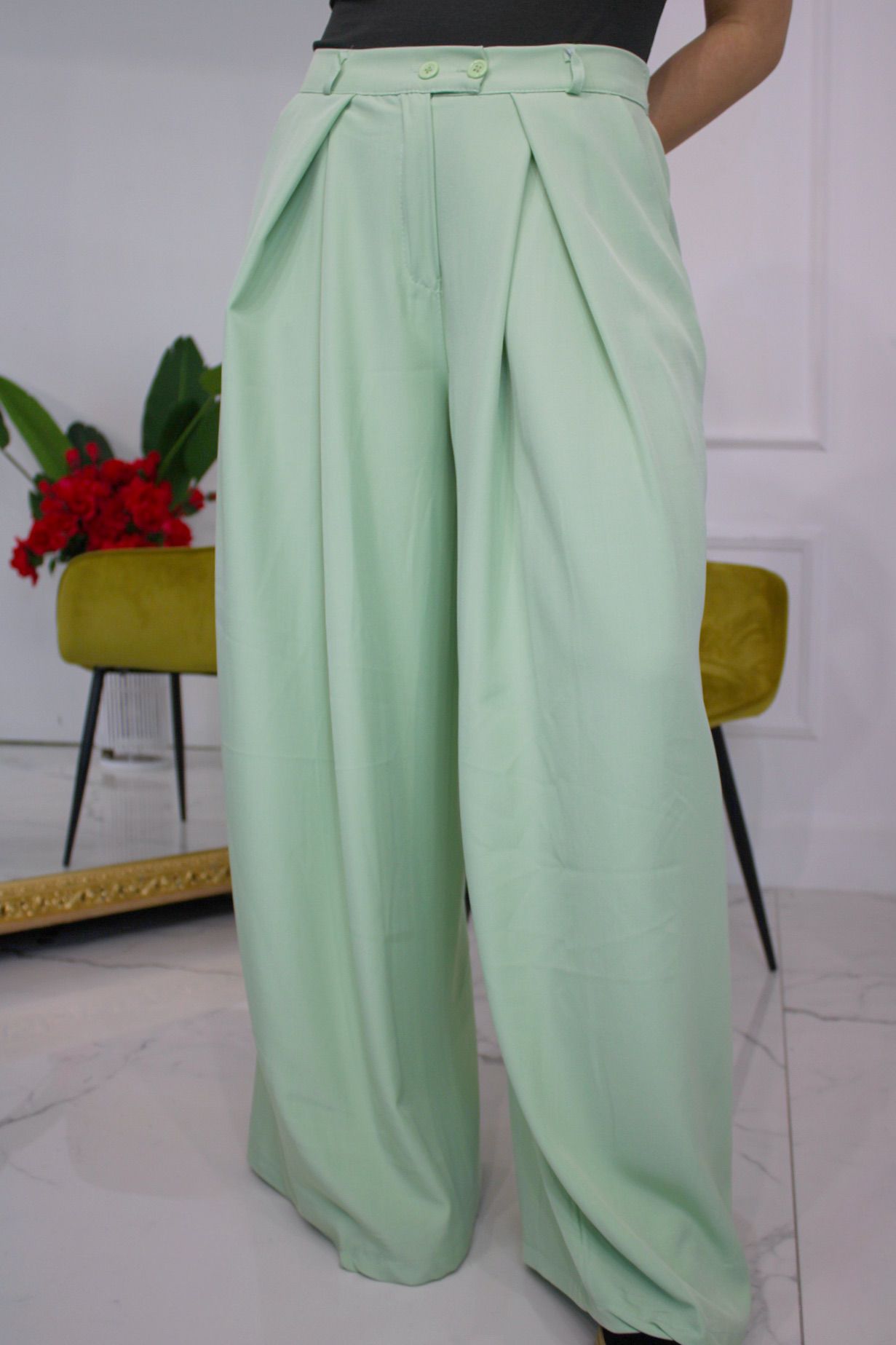 Pantalone Crystal Verde Menta