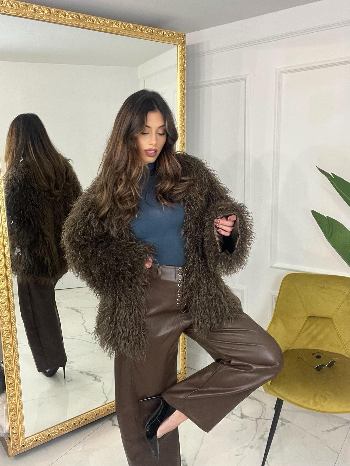 Pantalone ecopelle