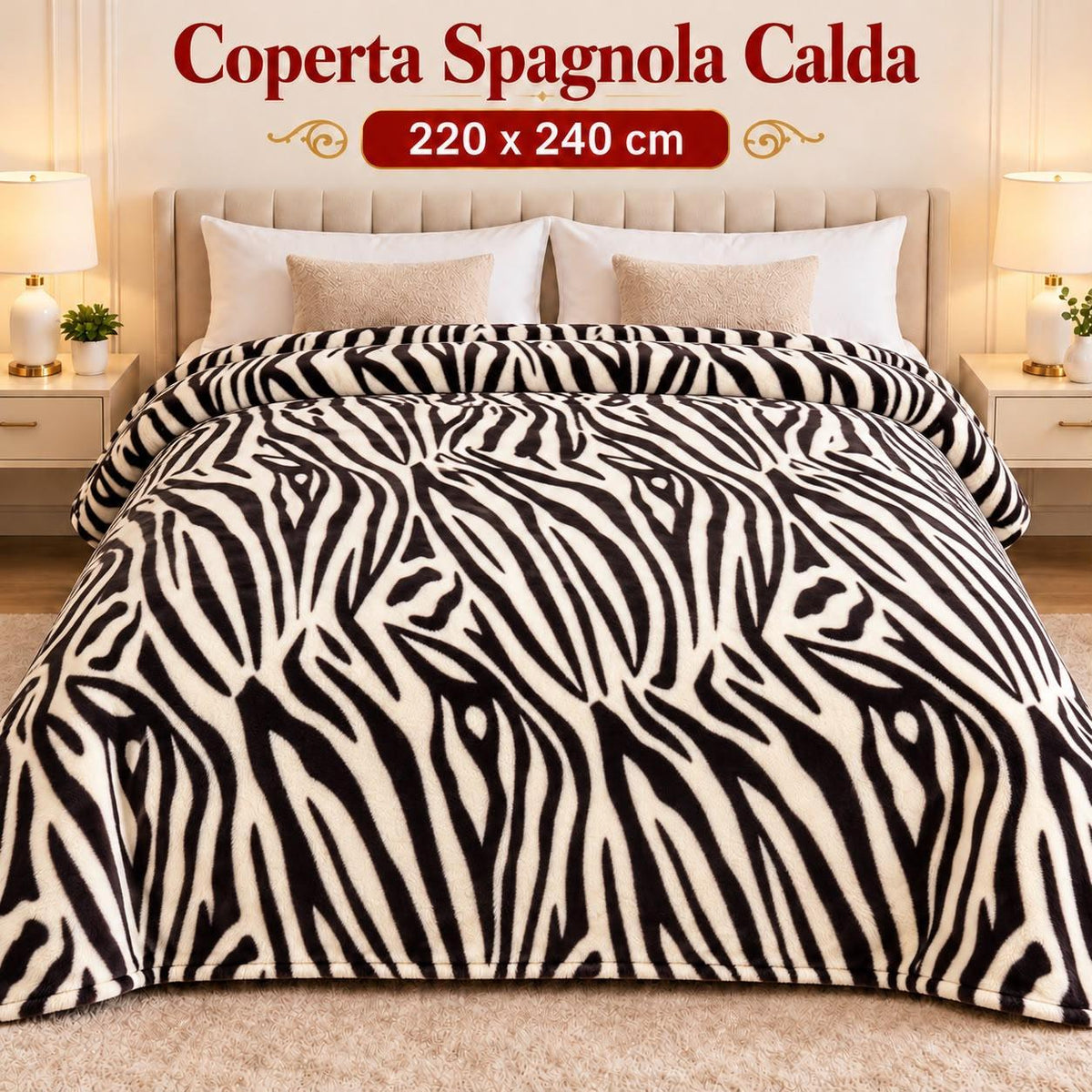 Plaid spagnola Matrimoniale Coccinella