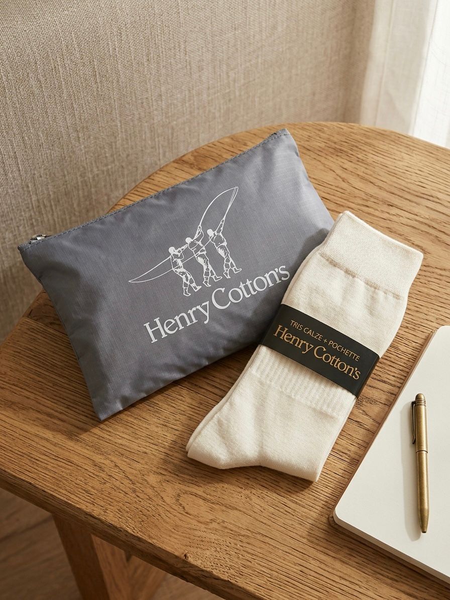 Pochette Calzini Henry Cotton