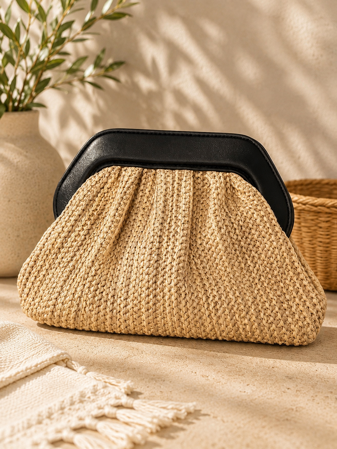 Pochette Capri Raffia
