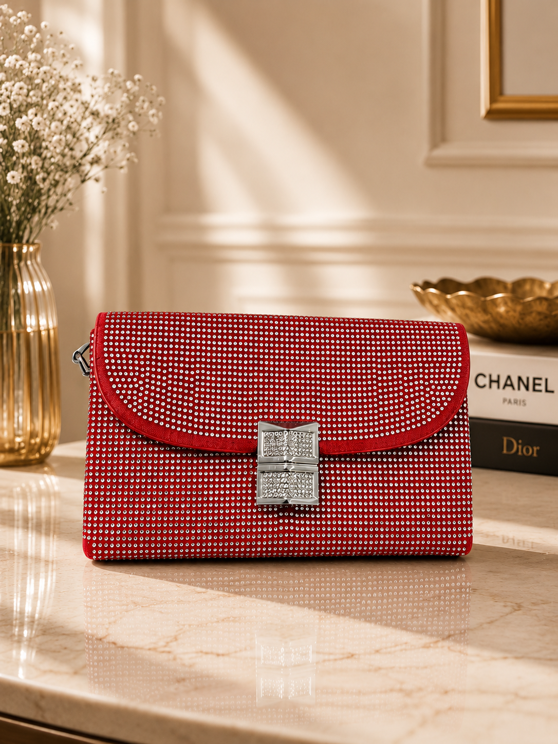 Pochette Ruby Crystal