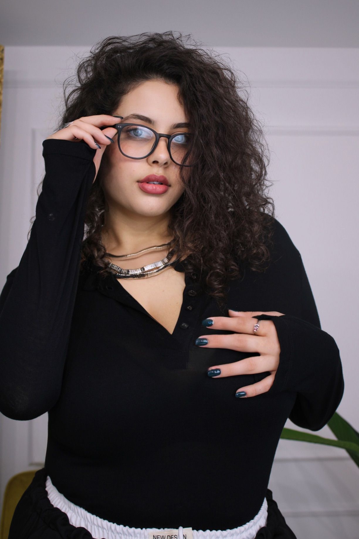 Polo basic Curvy Nero