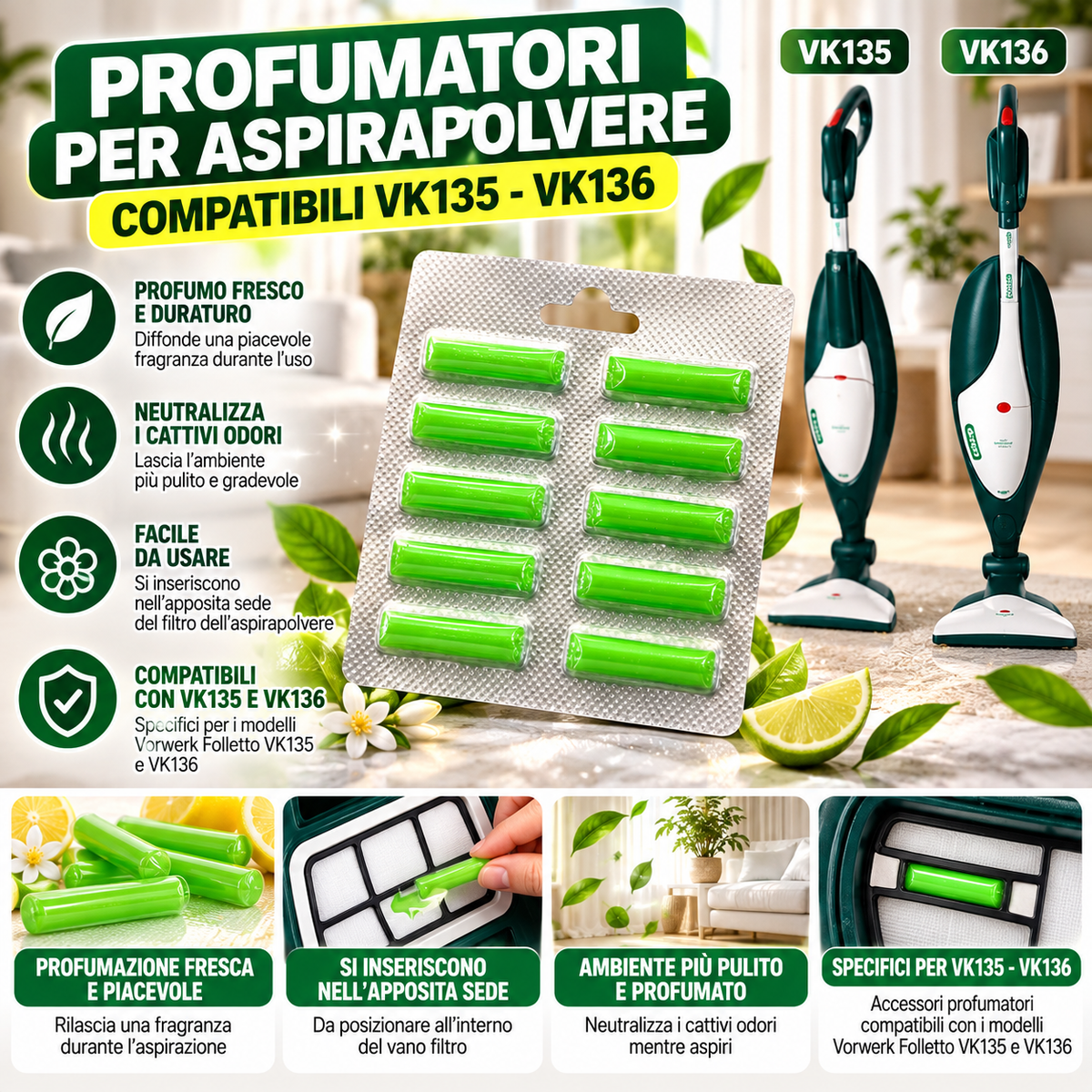 Profumi folletto compatibili con VK 135/136/121