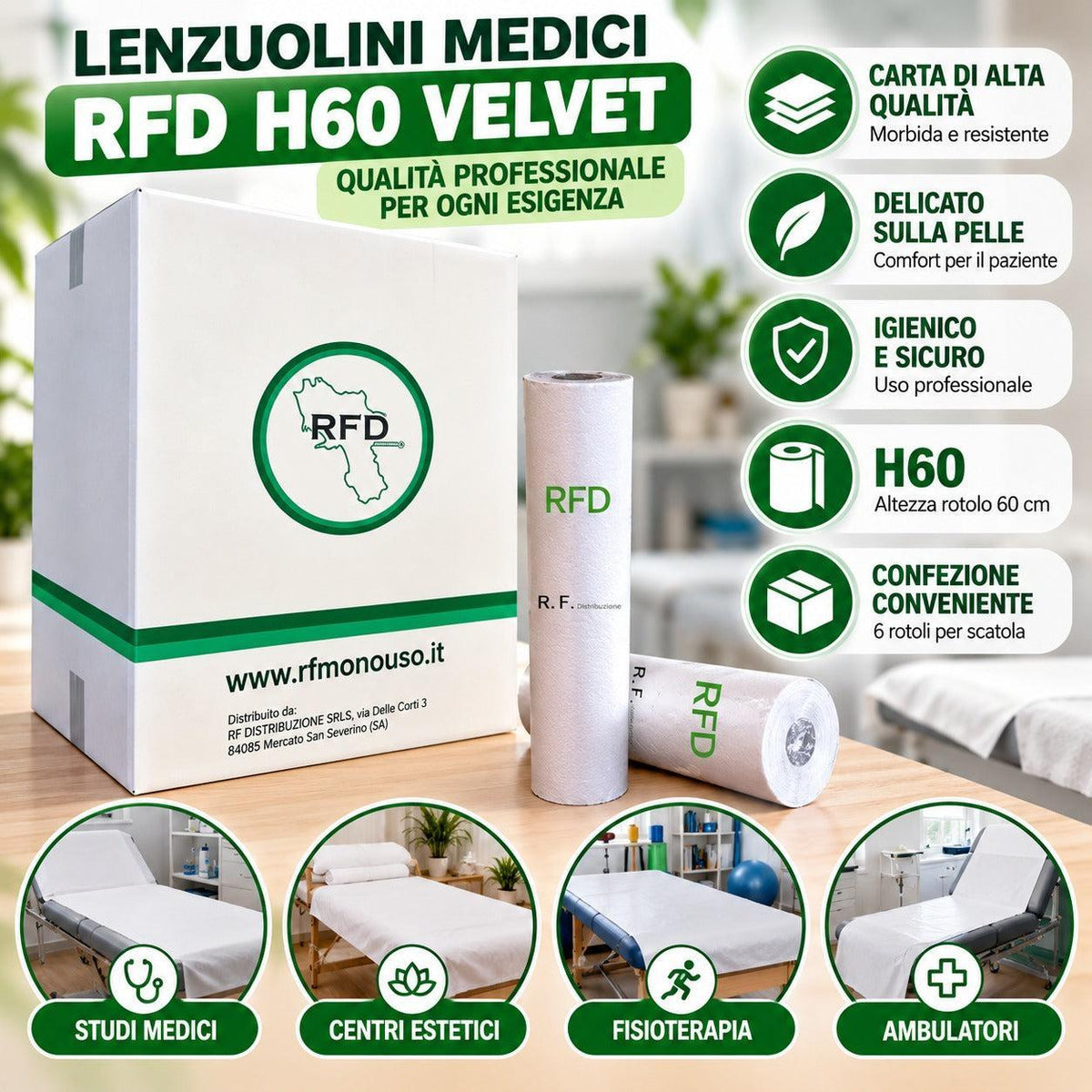 Rotolo lenzuolino medico