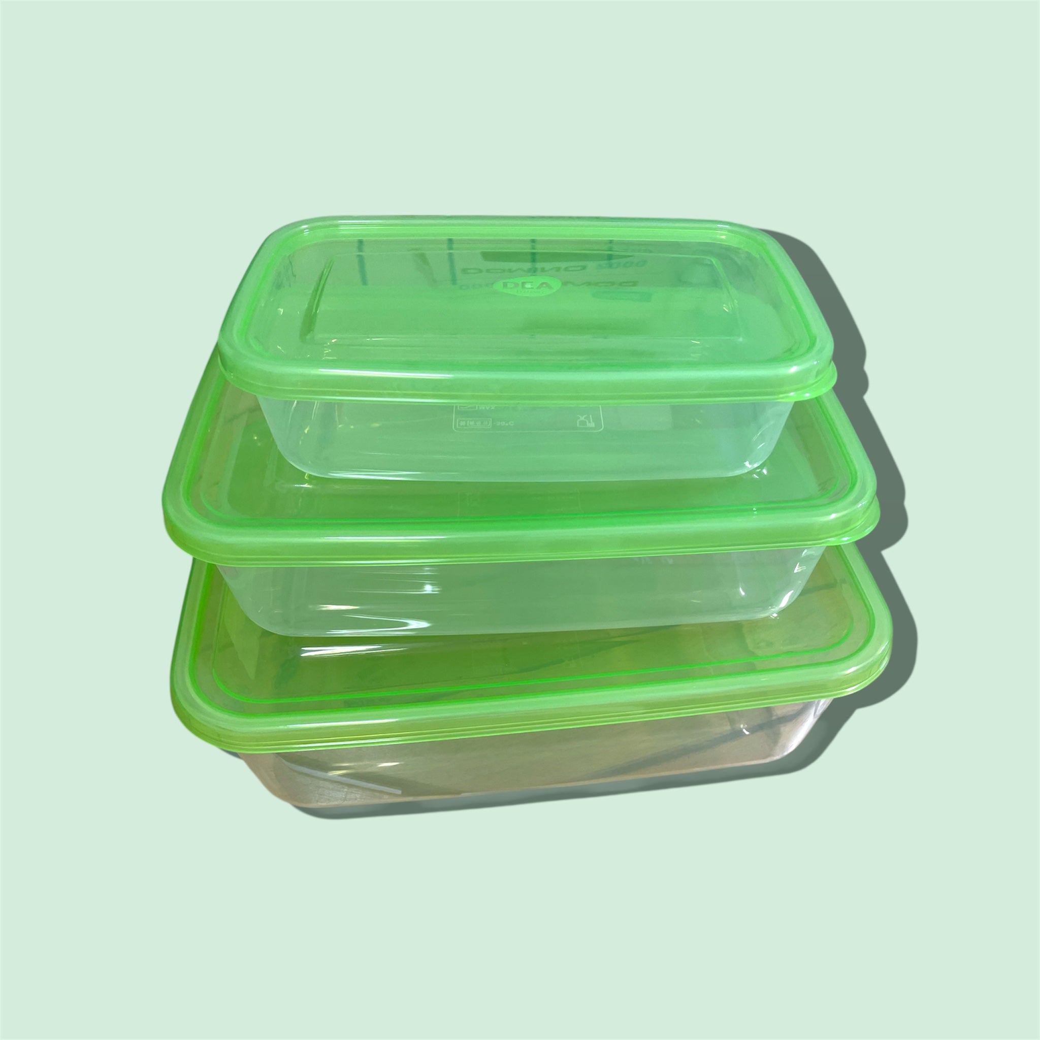 Set 3 contenitori rettangolari