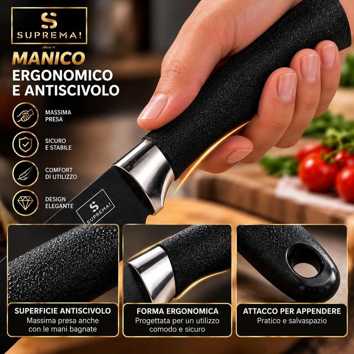 Set 6 coltelli professionali