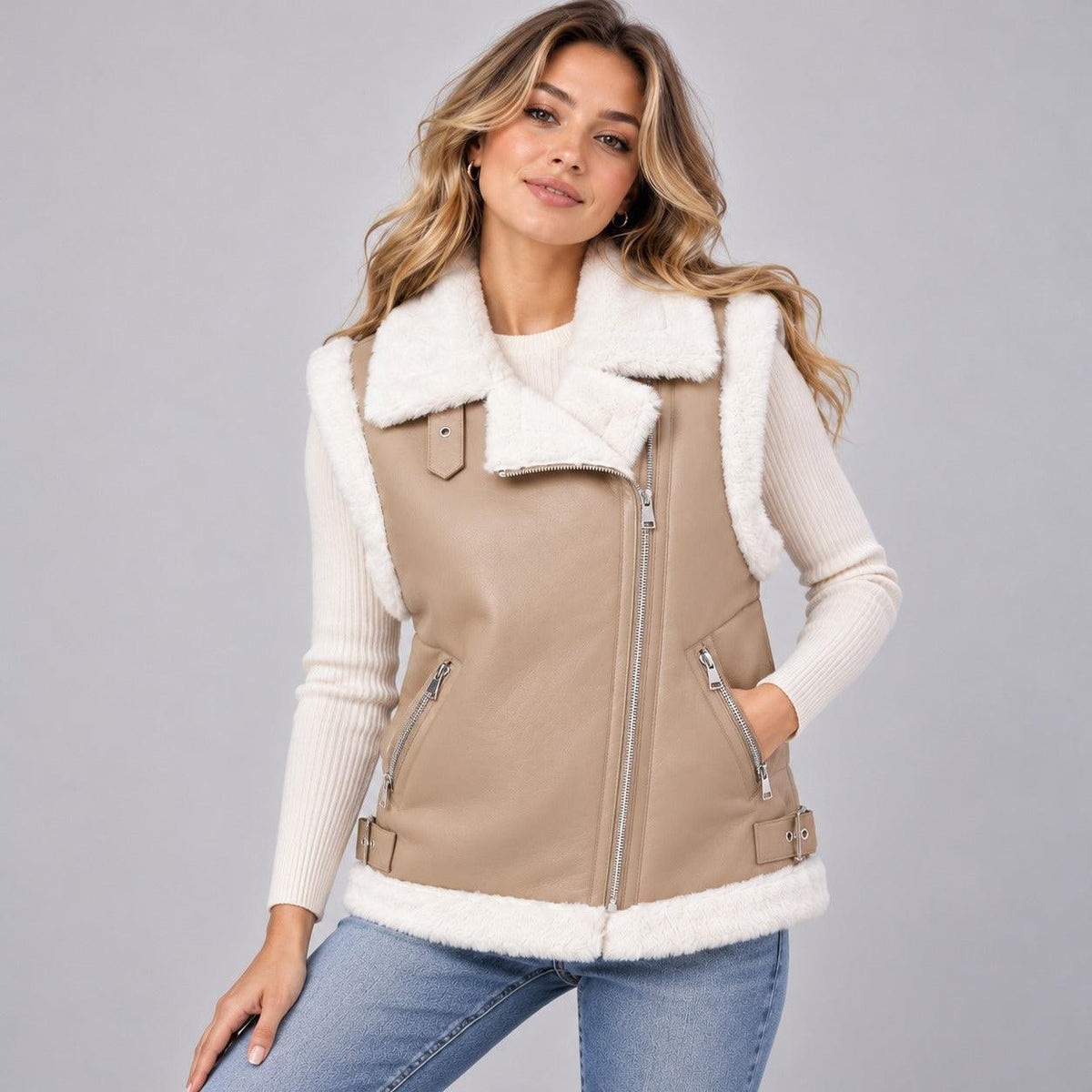 Smanicato con zip decentrata