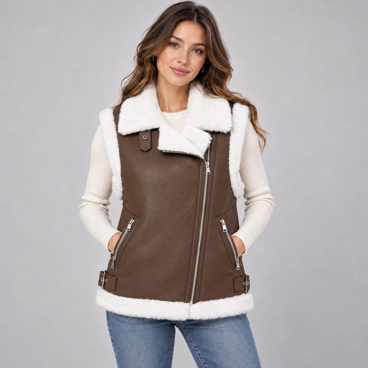 Smanicato con zip decentrata