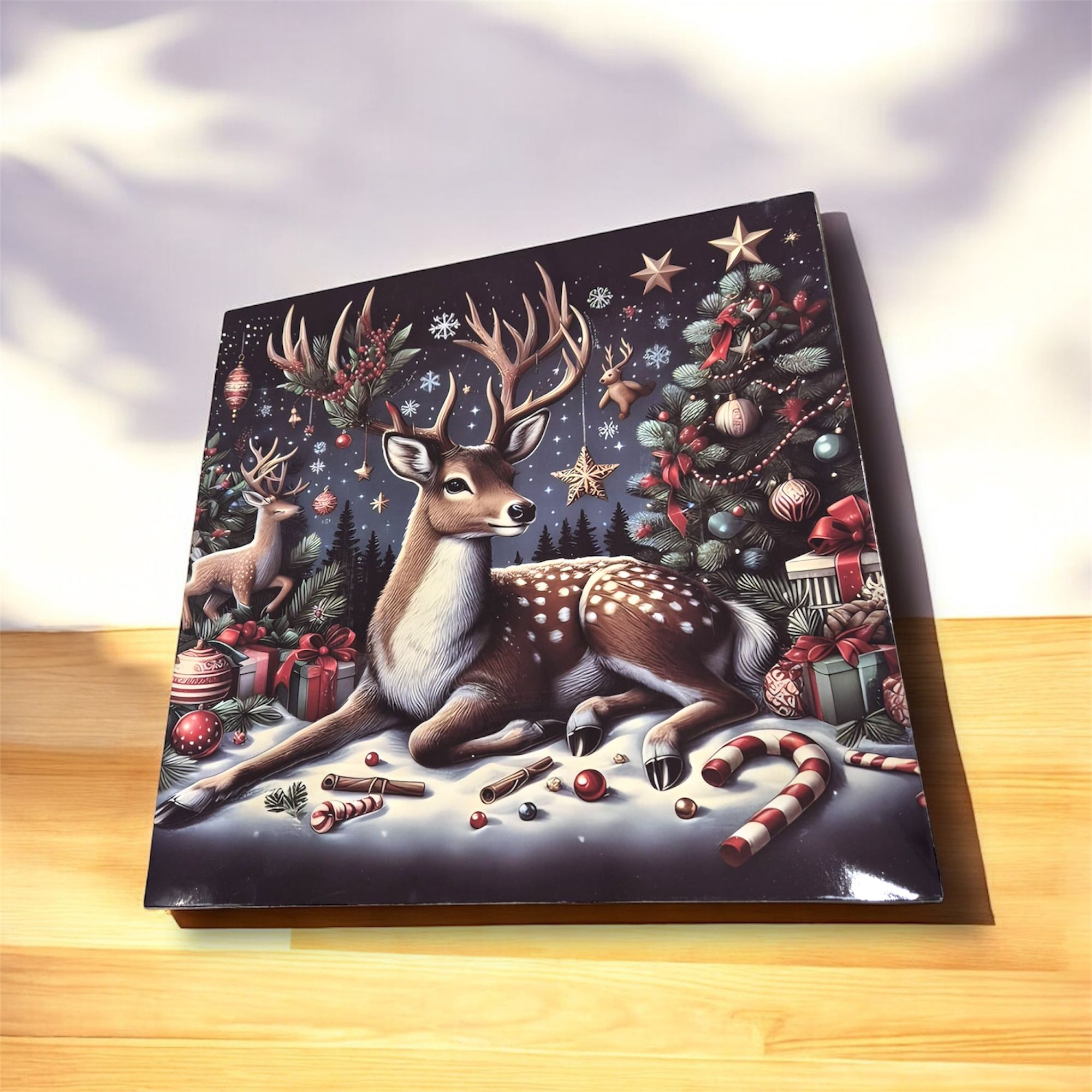 Sottopiatto natalizio quadrato